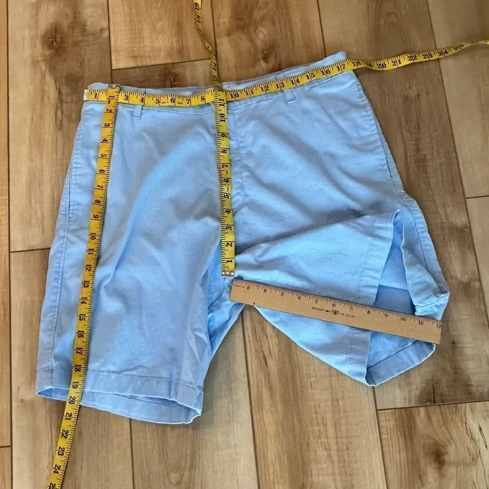 Saddlebred Men's Cotton Chino Walking Shorts Blue Size 36”